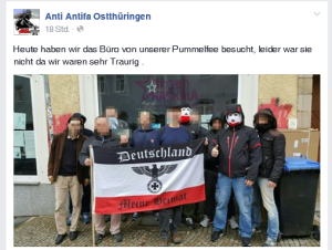 Anti-Antifa-Ostthüringen zum Posen vor dem Haskala