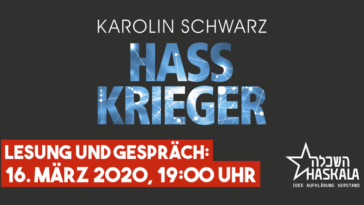 -ABGESAGT- Lesung und Gespräch mit Karolin Schwarz am 16.03.2020