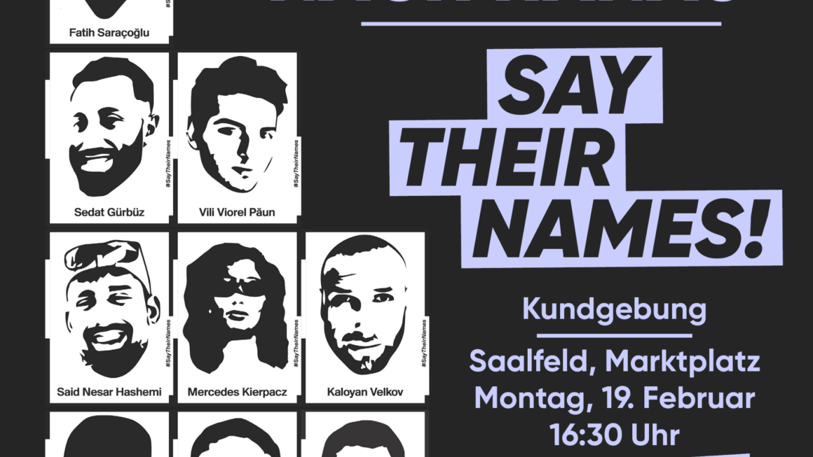 4 Jahre nach Hanau – Say their names!