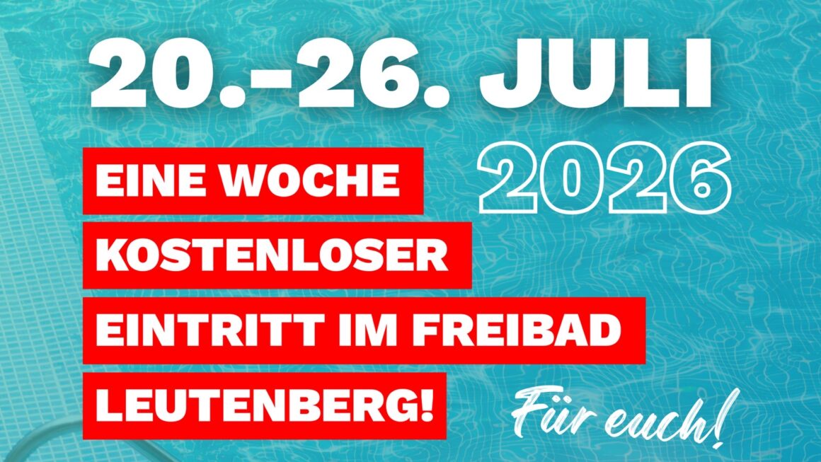 500 Euro Spende ermöglichen 200 Kindern und Jugendlichen freien Eintritt ins Leutenberger Freibad