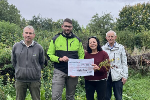 Gemeinsam wächst etwas Neues: 250 Euro für den Waldgarten in Neustadt an der Orla
